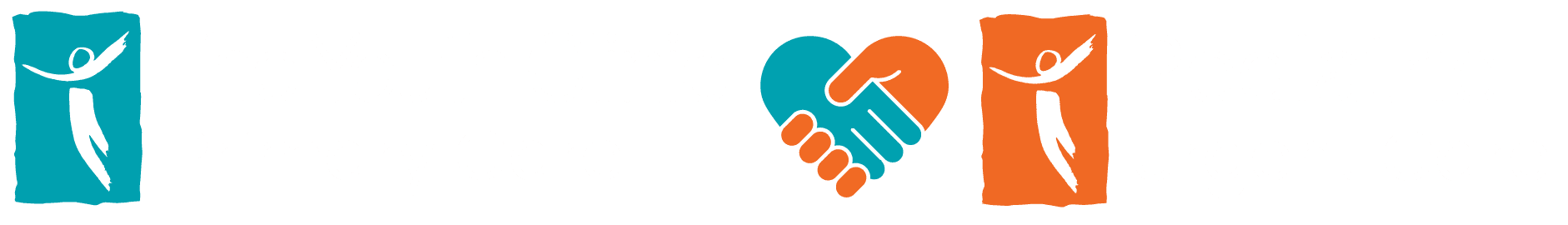 TYC_logo_exports-02 Blue and orange stylized icons: a blue figure with an arm raised, a handshake forming a heart, and an orange figure with an arm raised, all on a white background.